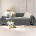 Chenille Sofa Cover for 3 Cushion Couch 71x134 in - Soft Protector