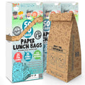 Eco Friendly Paper Bags Brown Kraft Lunch Sacks - Fun Printed Jokes