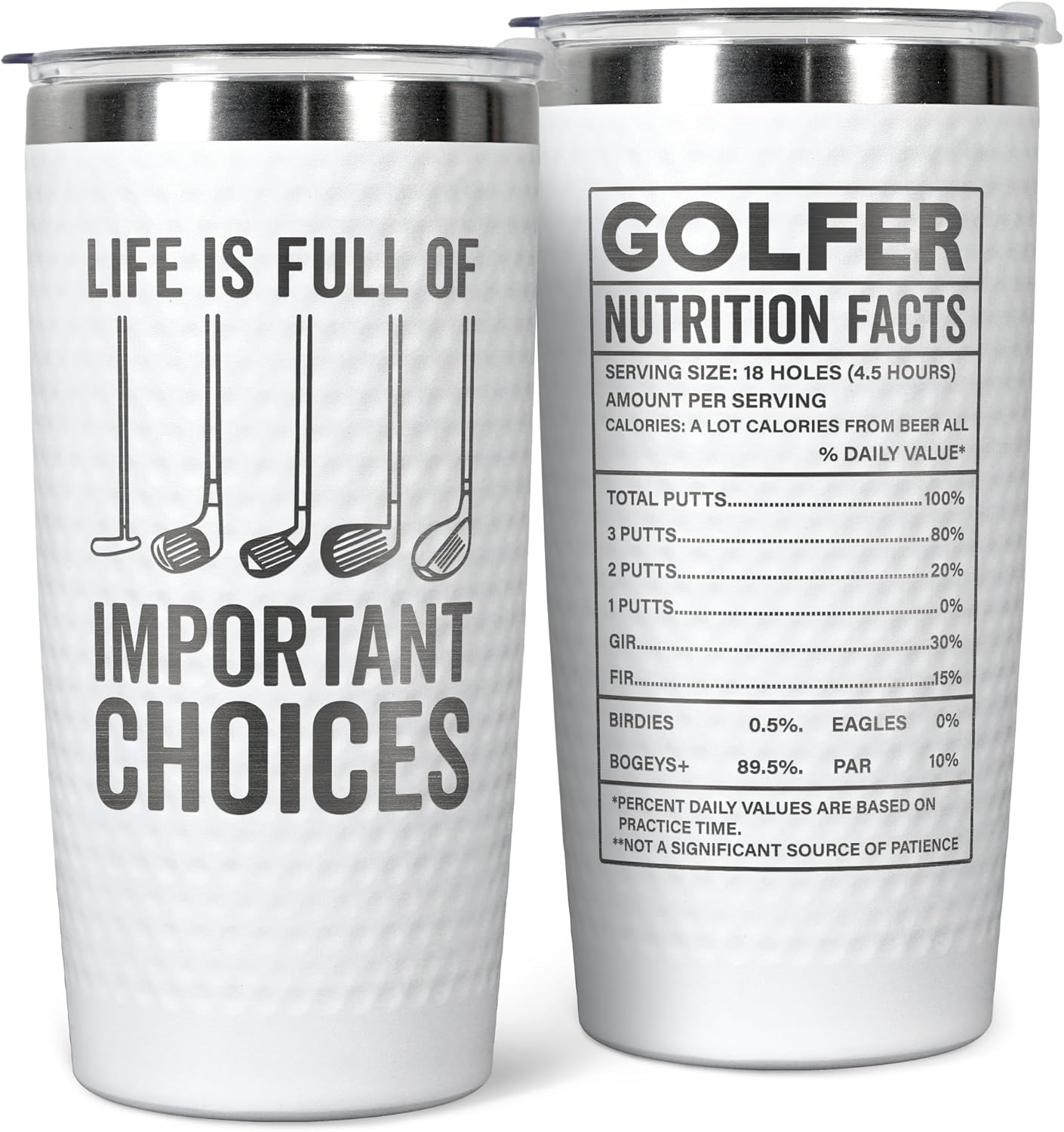 Golf Lover's 20 Oz Tumbler - Hilarious Gift for Him