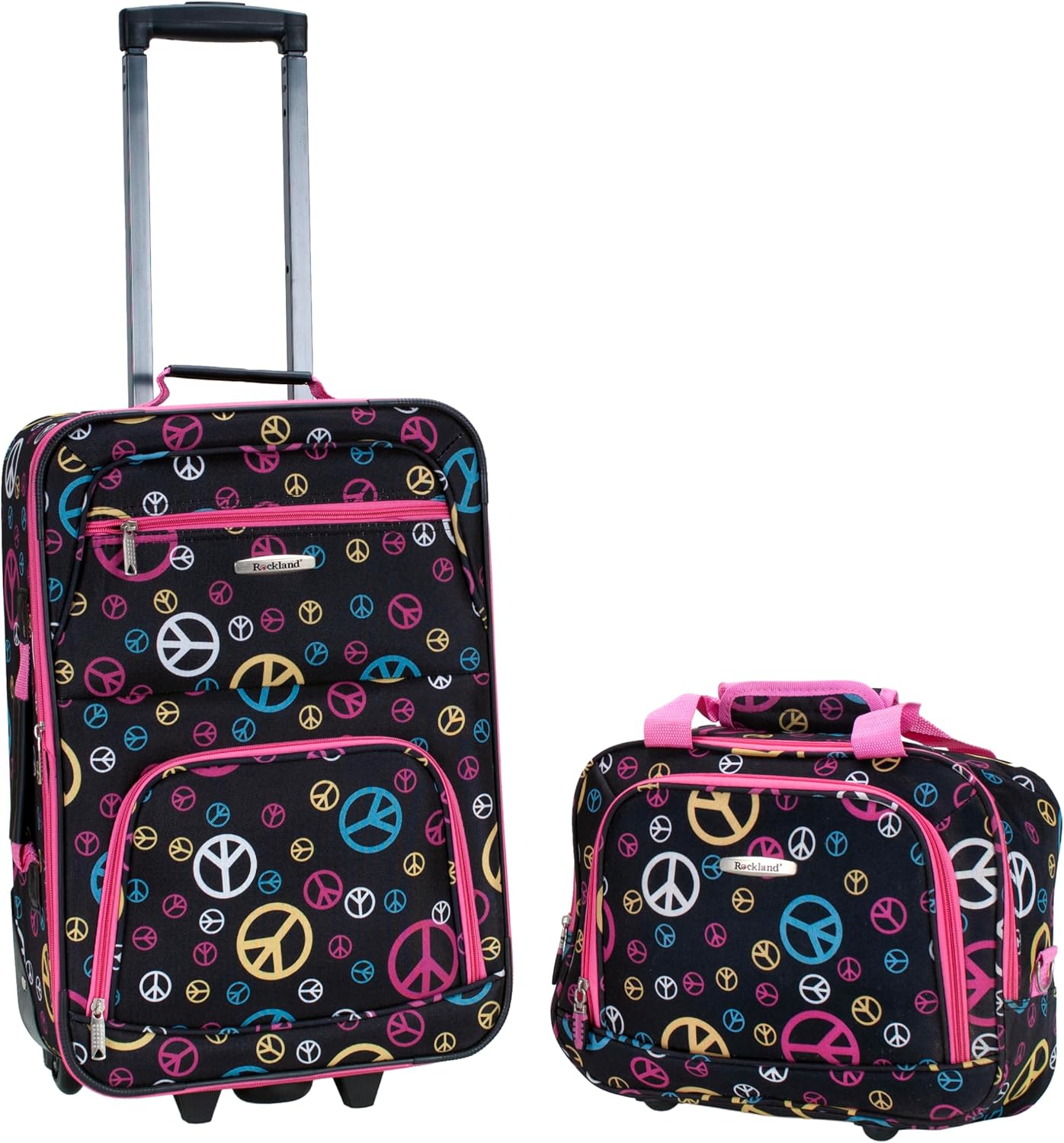 Rockland Fashion Softside Upright Luggage Set for Travel Needs