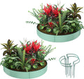 Galvanized Metal Planter Round Raised Garden Bed Kit 3x3x1 ft