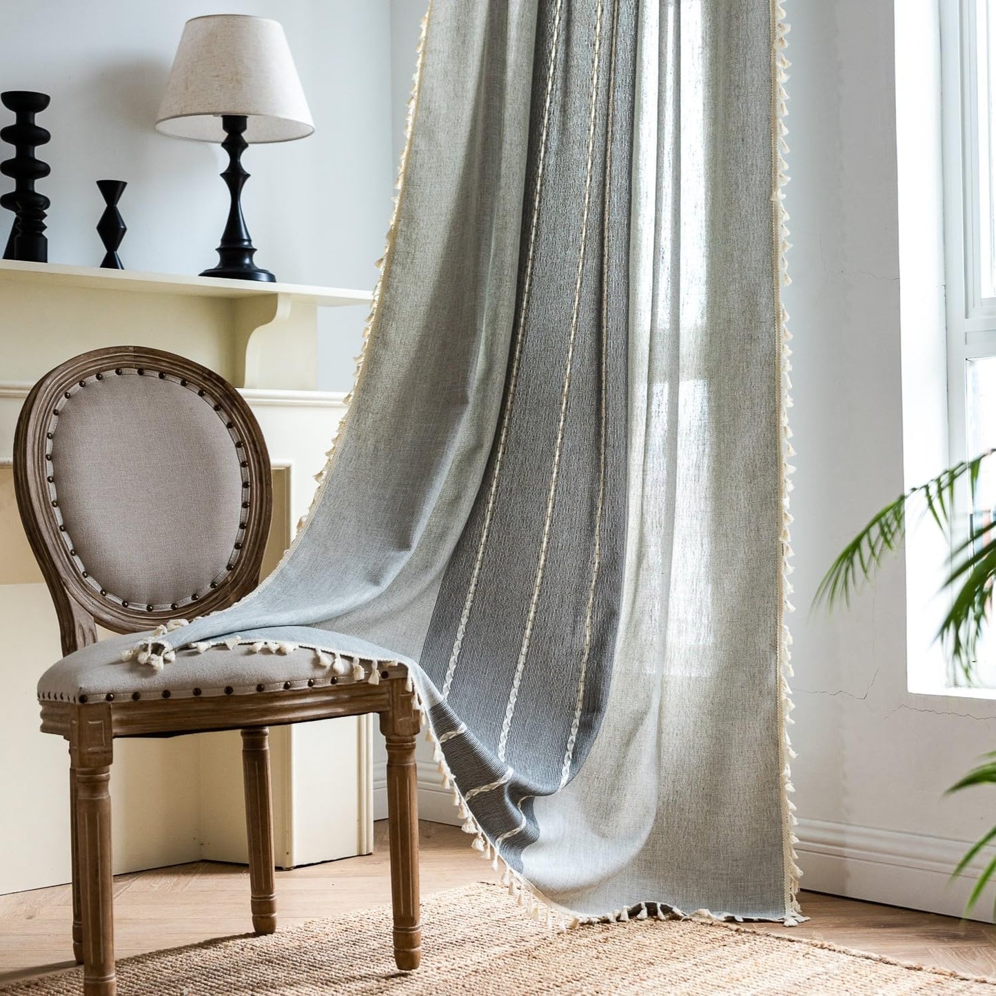 Sutuo Home Boho Curtains 108 inch for Chic Window Treatment