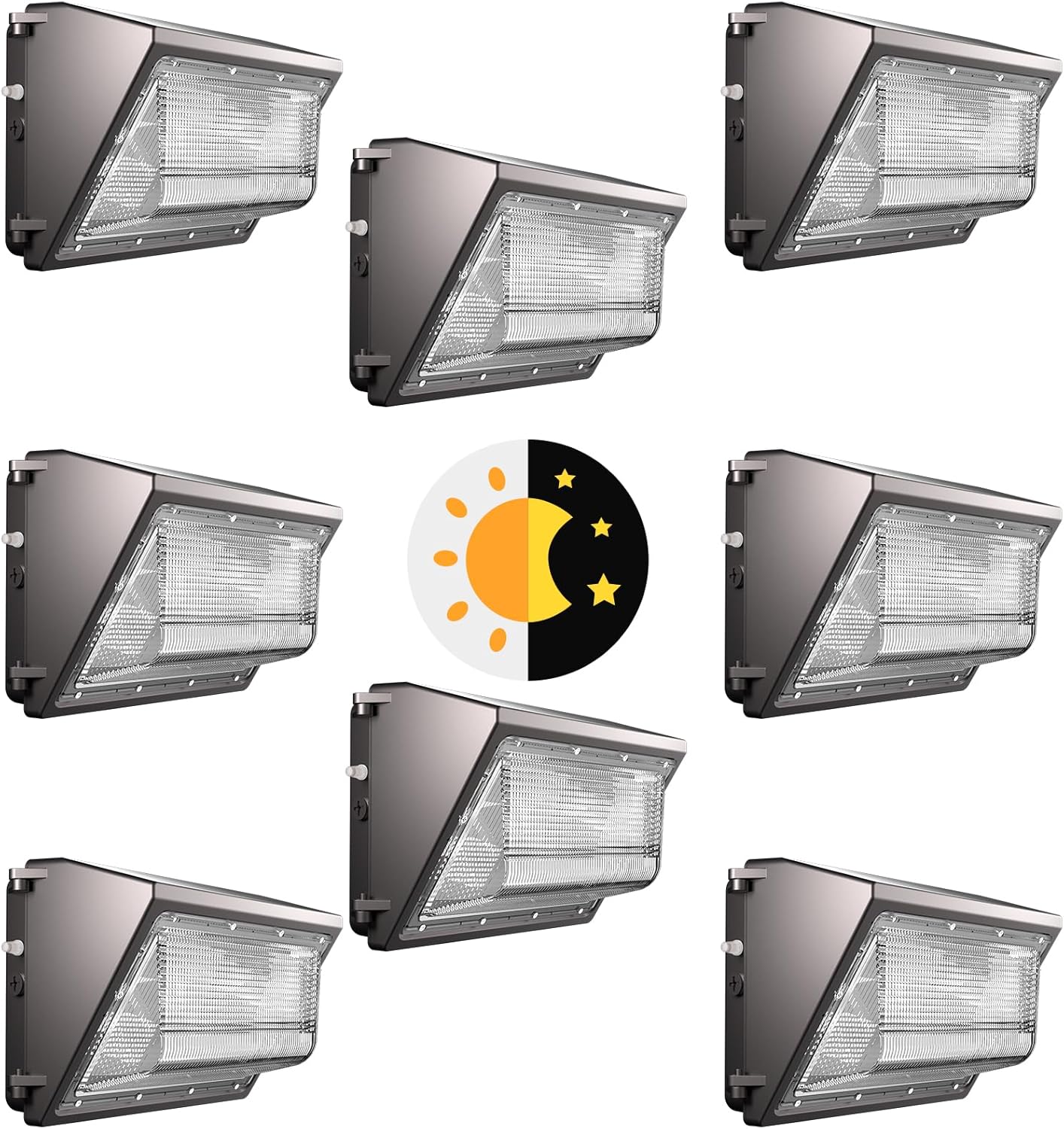 Lightdot 8Pack 150W LED Wall Pack Lights for Outdoor Use