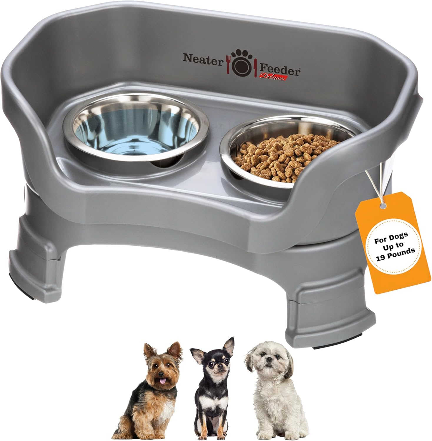 Neater Feeder Deluxe Elevated Dog Bowls for Small Breeds