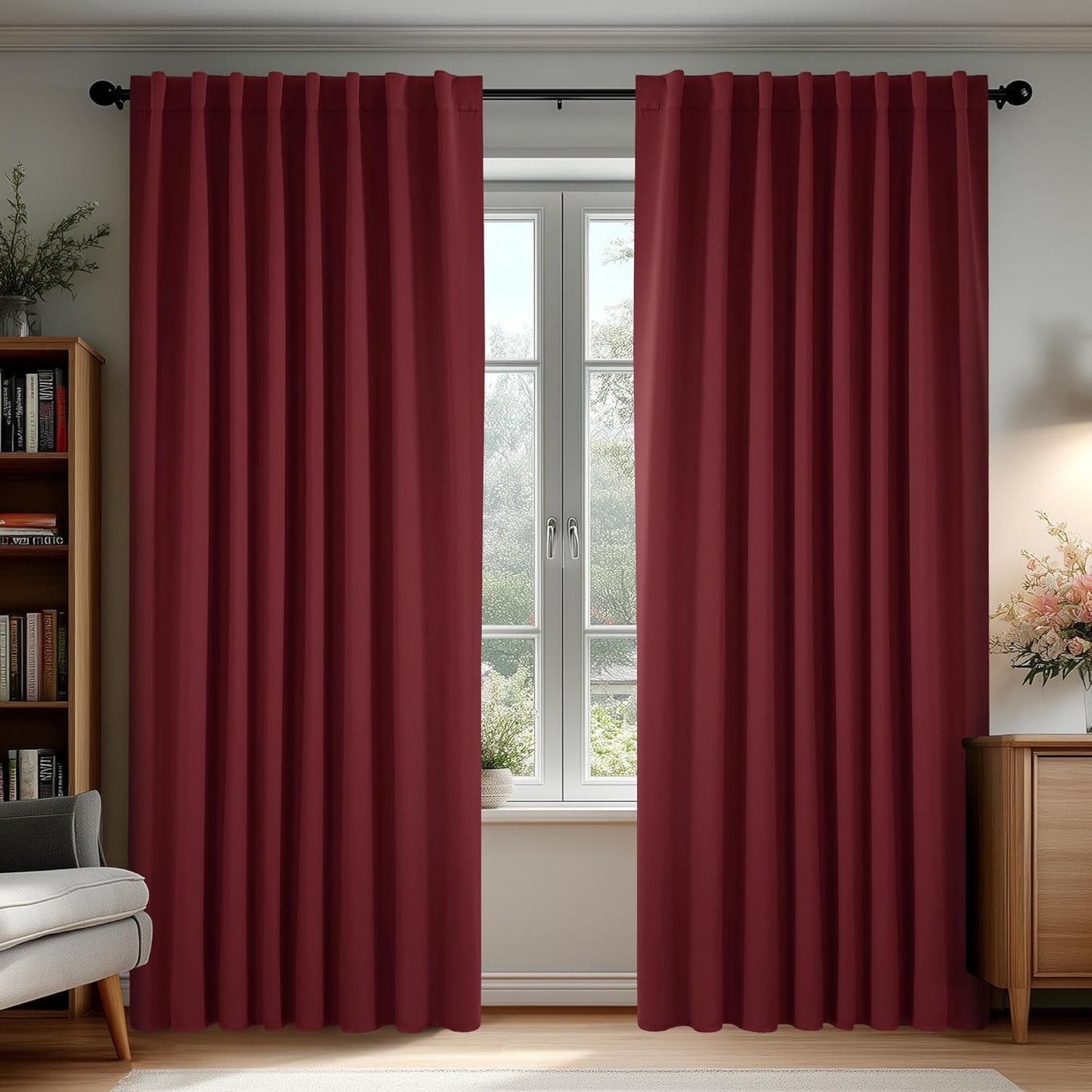 Deconovo Blackout Curtains for Bedroom and Living Room 108in