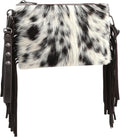 Cowhide Leopard Print Crossbody Wallet Purse for Women - Compact Carry