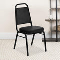 Trapezoidal Back Vinyl Stackable Banquet Chair - Compact Seating