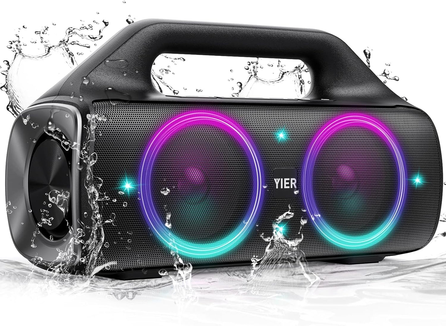 YIER 80W Wireless Speaker: Deep Bass, IP67 Waterproof