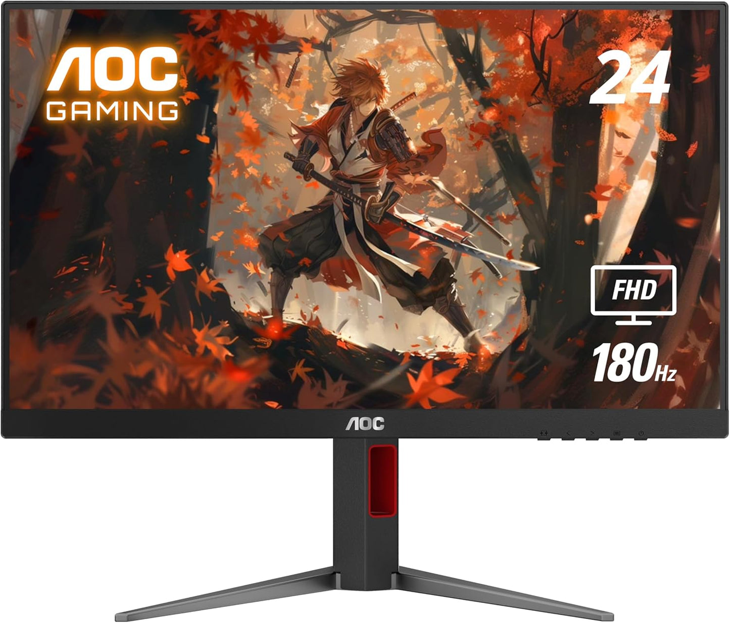 AOC 24G4 24 Gaming Monitor with 180Hz Refresh Rate and IPS Panel