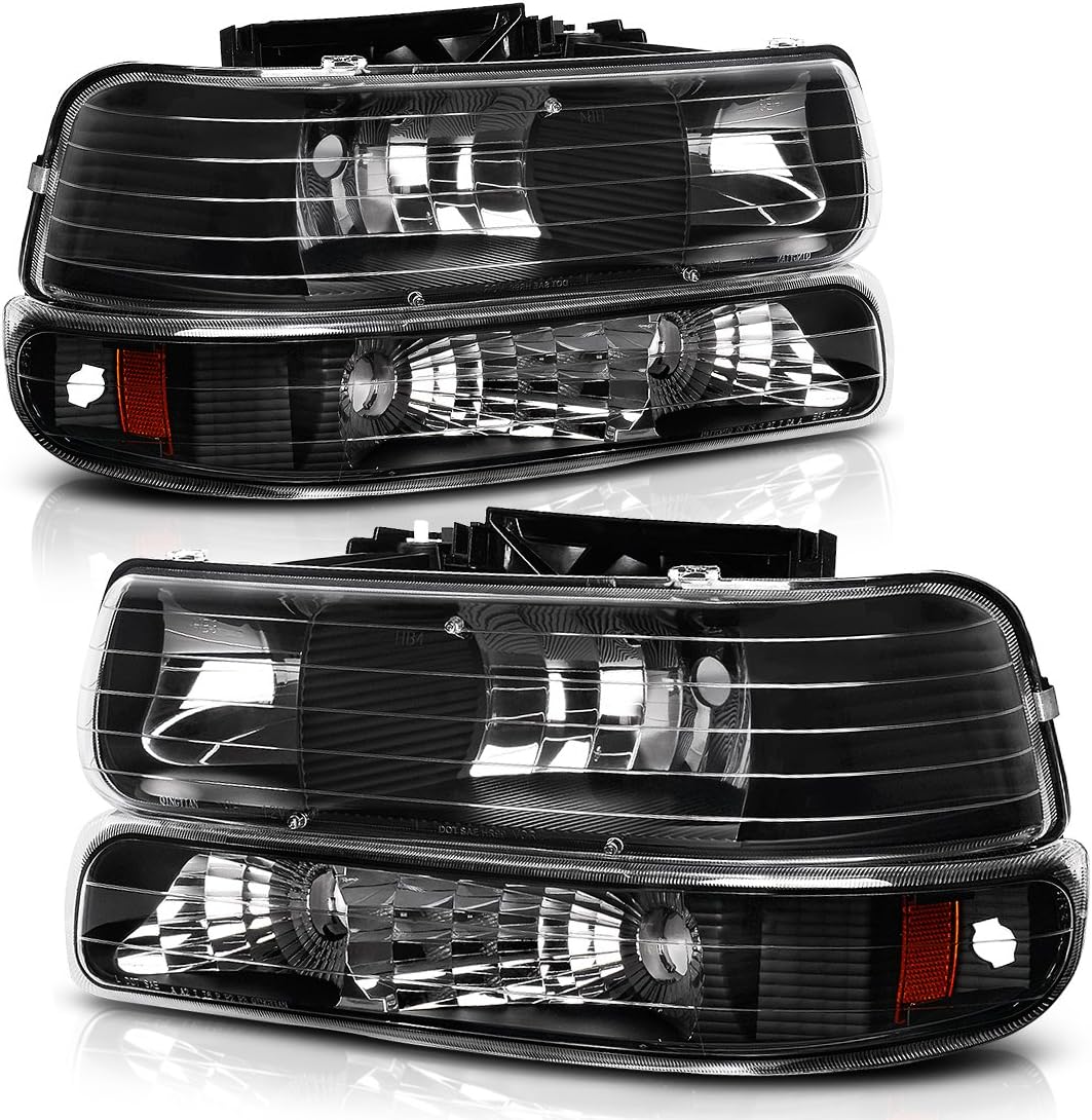 AUTOSAVER88 Headlight Assembly for Chevy Silverado and Tahoe