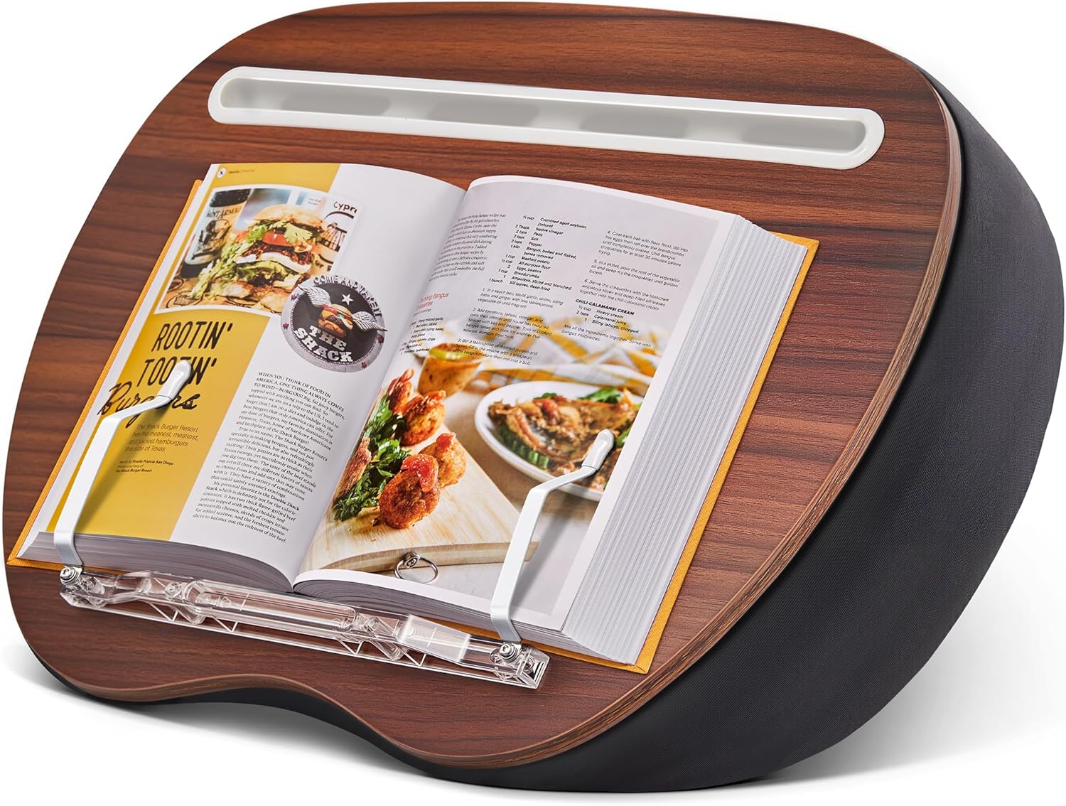 JARLINK Lap Beanbag Book Stand for Comfortable Hands-Free Reading