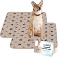 Reusable Dog Pee Pads 27.5x29.5 in 2 Pack - Washable Waterproof