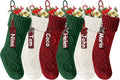 Christmas Stockings 18 in Knitted Stocking Set - Classic Holiday Decor