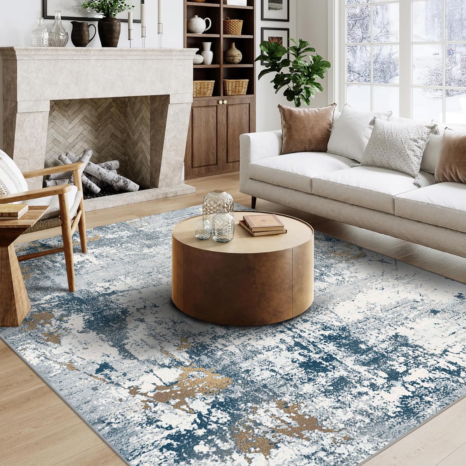 5x7 Area Rugs - Soft Washable Non-Slip Rug for Living Room