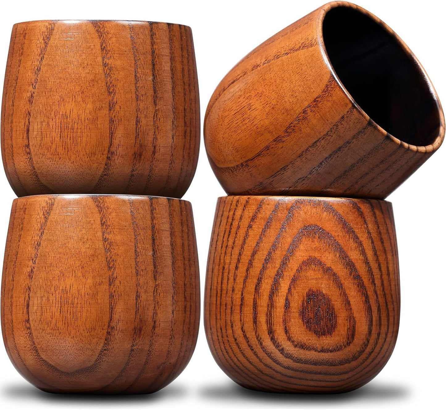 Original Charred Wooden Bourbon Drinking Glass for Whiskey Lovers