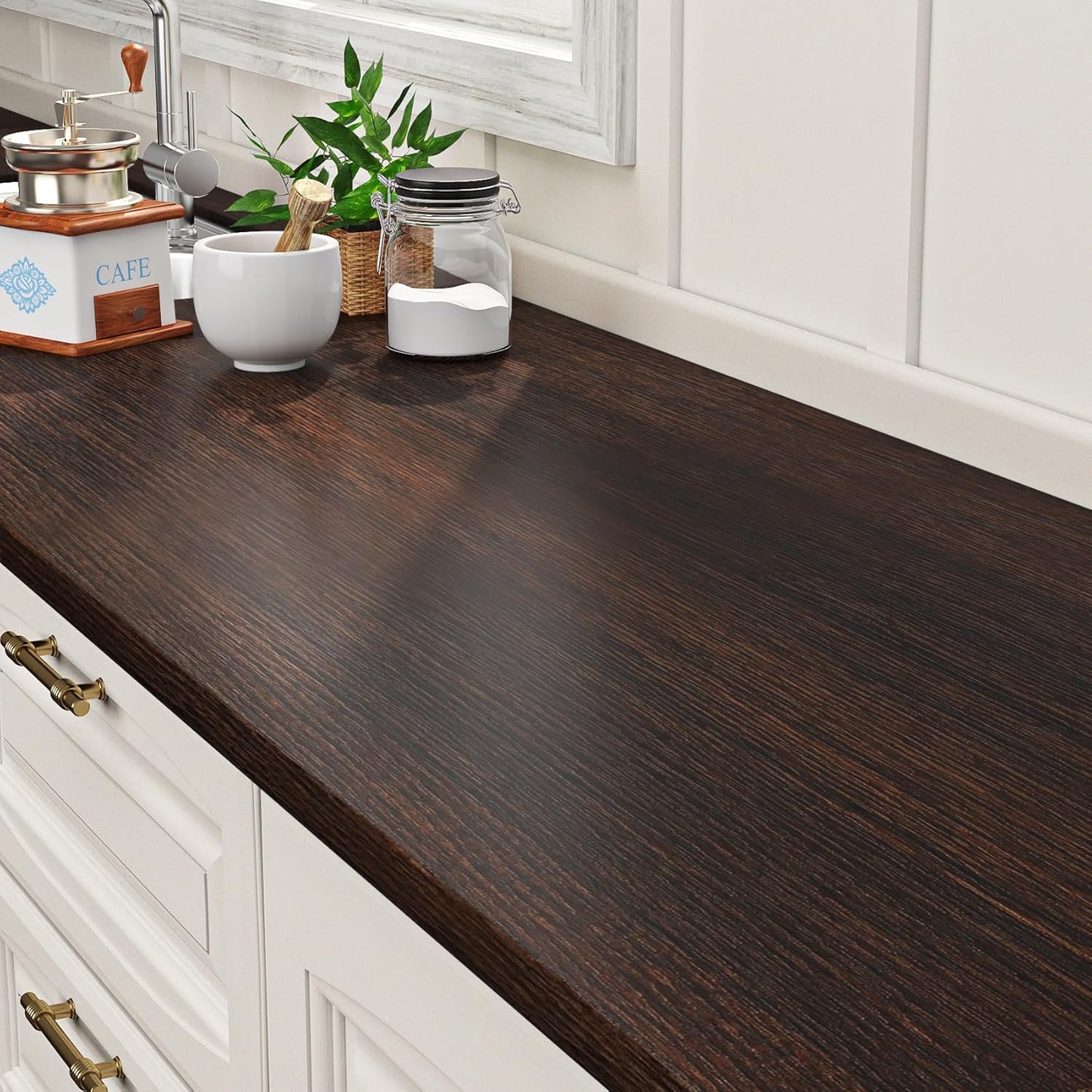 Large Walnut Wood Contact Paper for Countertops and Cabinets