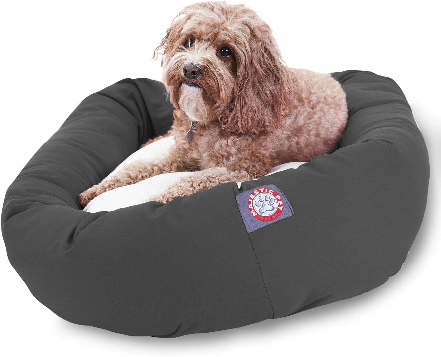 Calming Round Dog Bed - Soft, Washable, and Stylish Design