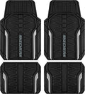 Skechers Heavy Duty Rubber Car Mats Full Set - All-Weather Protection