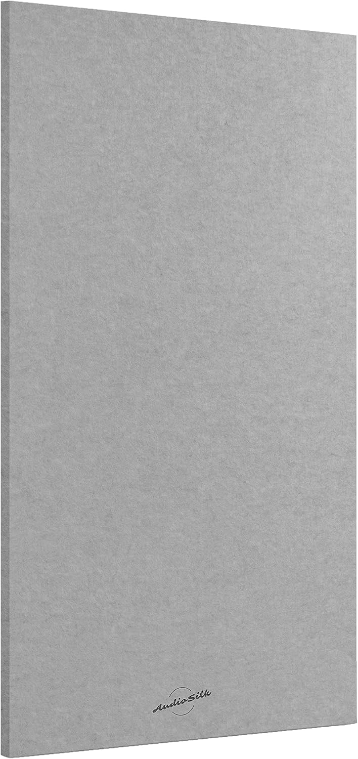 Acoustic Panel, Large 46in x 23in, Mid Grey for Sound Treatment
