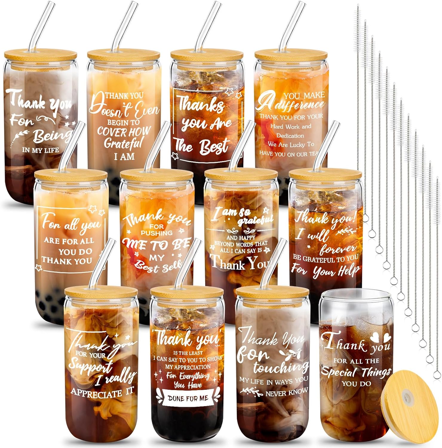12 Set Employee Appreciation Gifts for Team Thank You Cups
