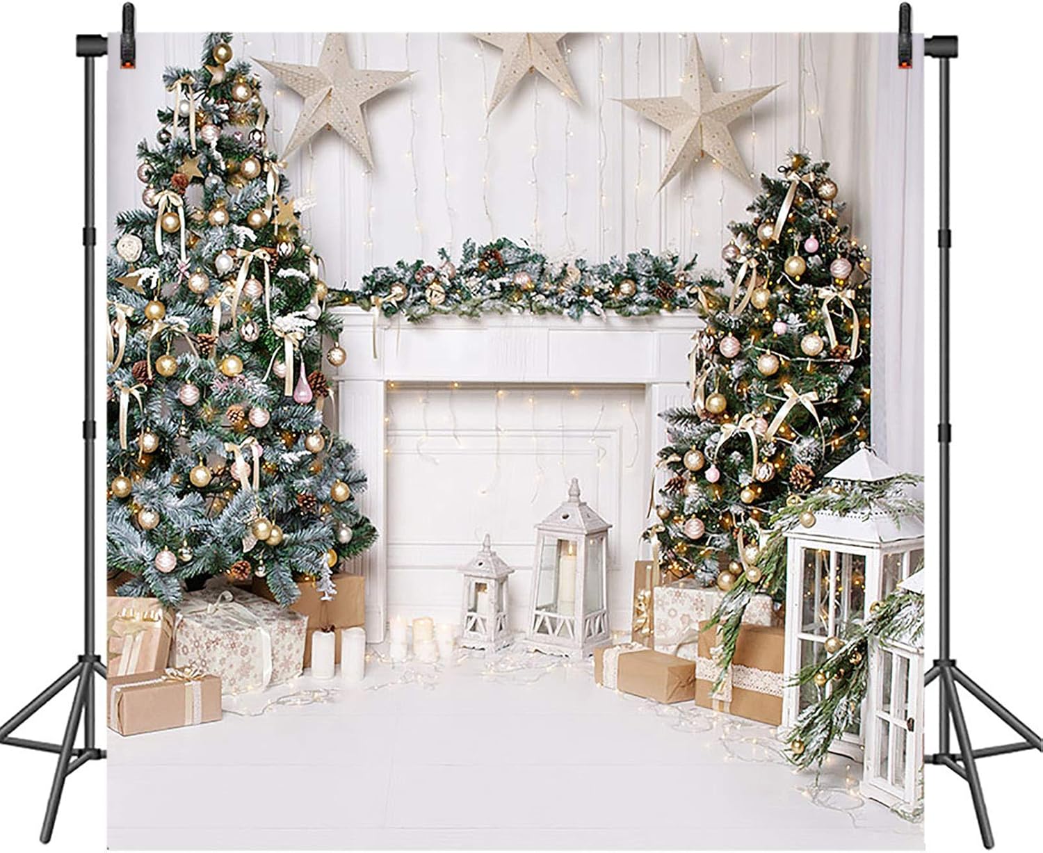 Avezano Christmas Photography Backdrop for Kids Portraits
