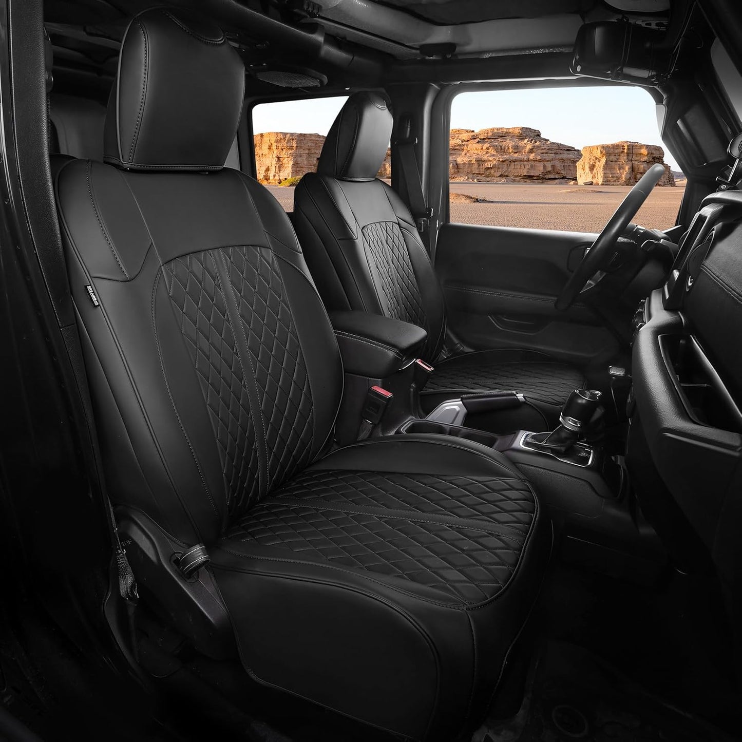 Custom Fit Jeep Wrangler Seat Covers for 4 Door JL 2018-2025