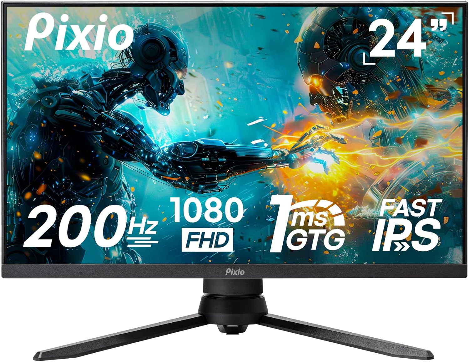 Pixio PX248 PRO V2 24 inch Gaming Monitor with 200Hz Refresh Rate
