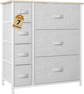 DWVO Fabric Dresser for Bedroom with 7 Drawers and Organizer