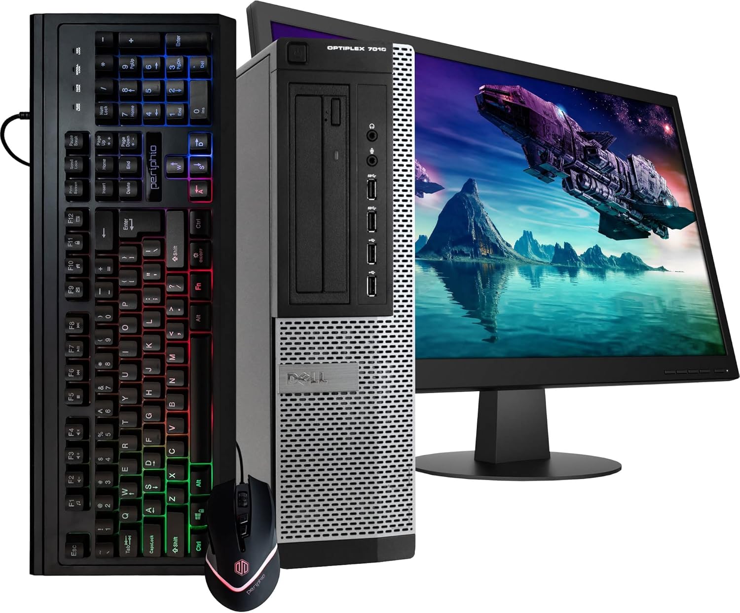 Dell Optiplex 7010 Small Desktop Computer with 24in Monitor