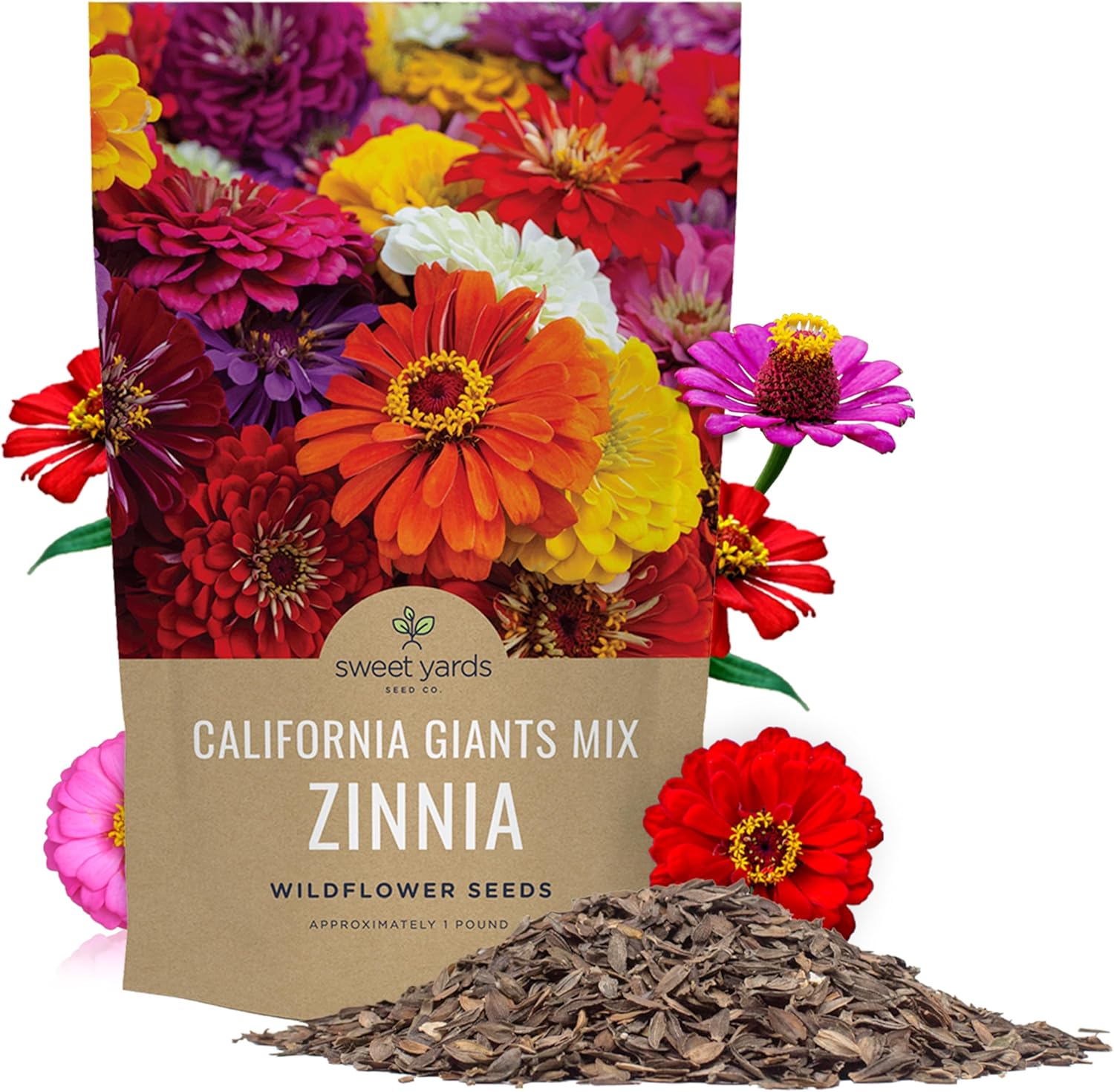 Bulk Zinnia Seeds California Giants Mix for Vibrant Gardens