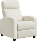 Corduroy Recliner Chair Single Sofa - Adjustable Comfort for Small