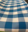 1ft Checkered Gingham PolyPoplin Fabric by the Yard - 60 in Wide