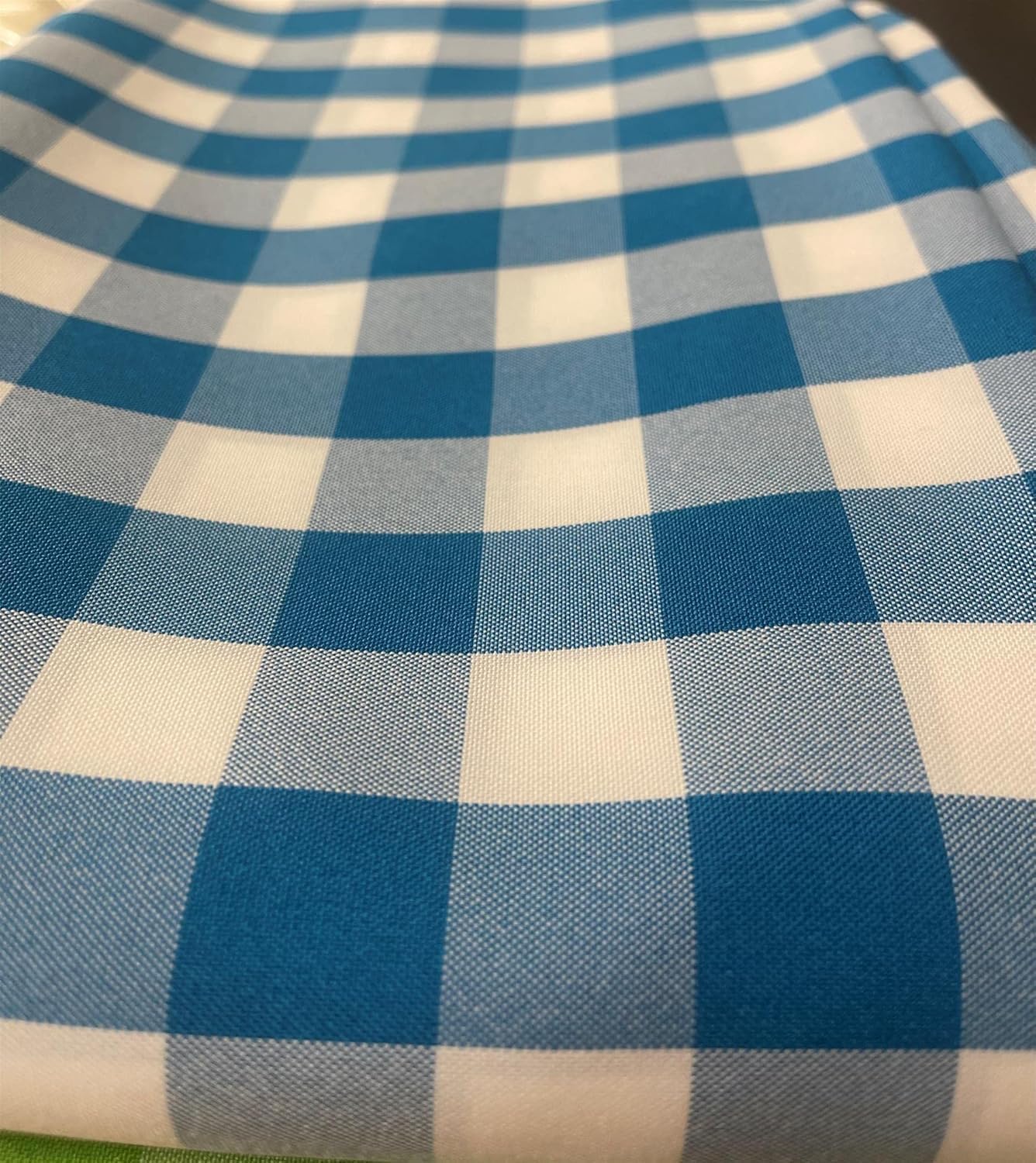 1in Checkered Gingham PolyPoplin Fabric for All Your Projects