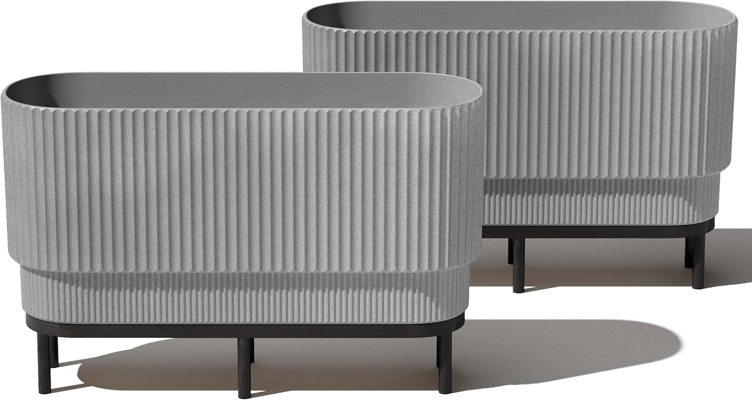 Veradek Demi Series Raised Long Planter for Modern Decor
