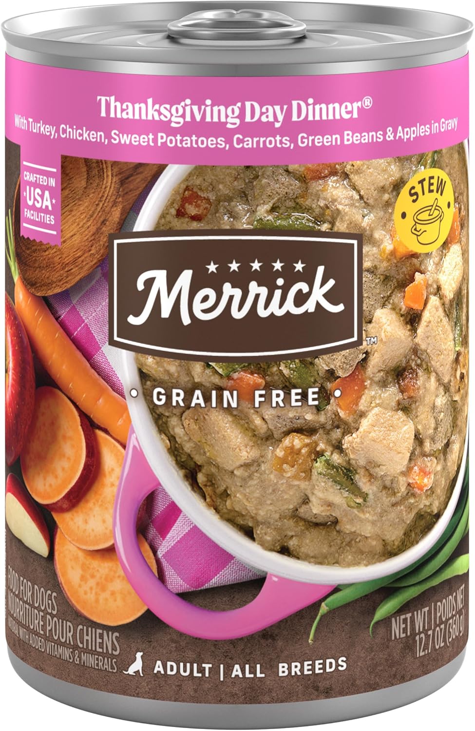 Merrick Grain Free Wet Dog Food for Thanksgiving Day Dinner