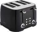 4-Slice Toaster with 6 Browning Settings - Quick, Versatile Toasting