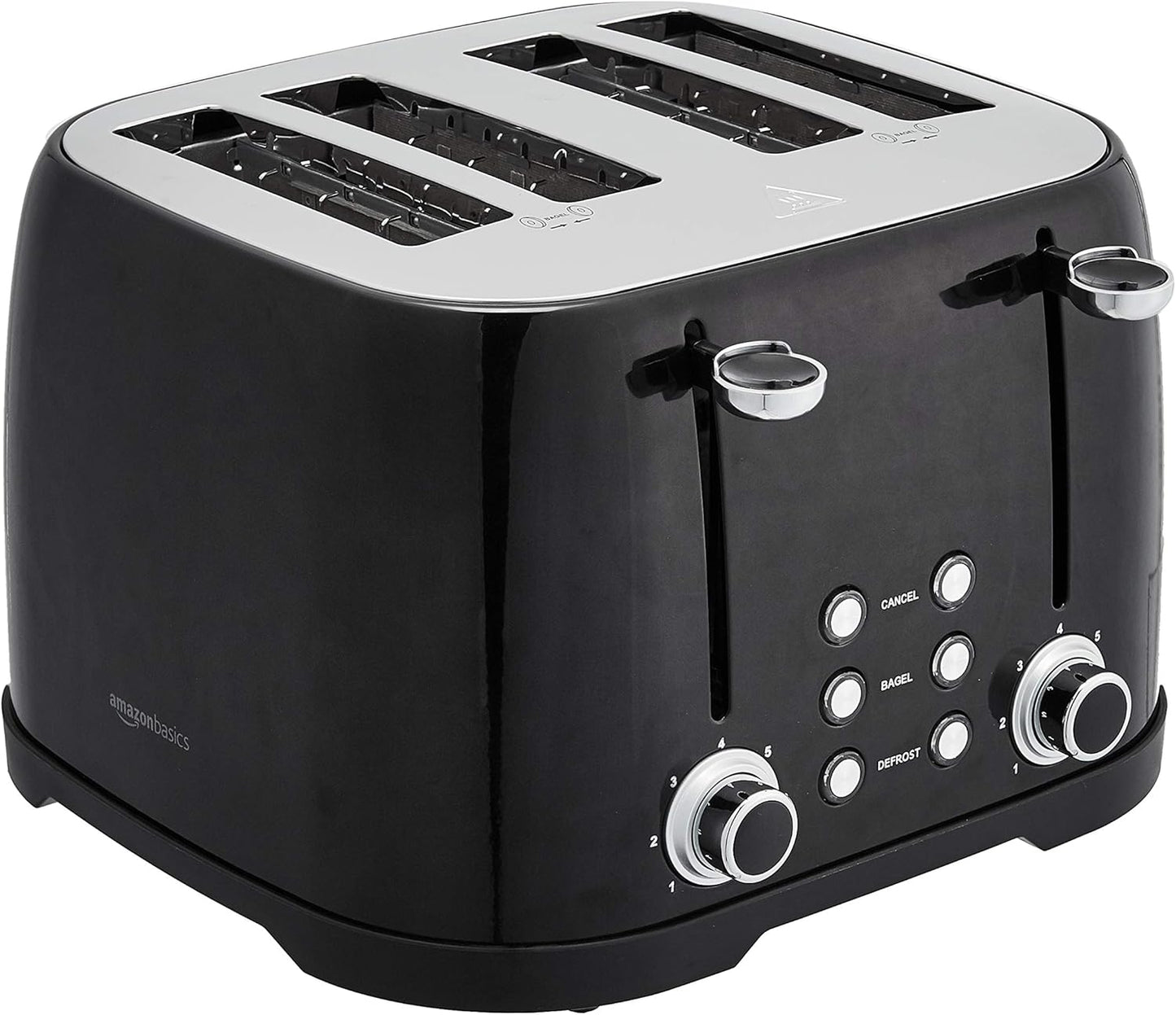 4 Slice Toaster with 6 Browning Settings and Crumb Tray