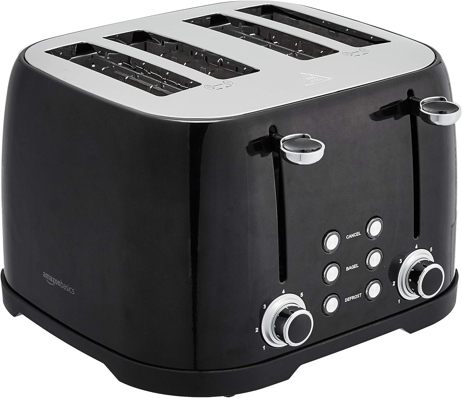 4 Slice Toaster with 6 Browning Settings and Crumb Tray