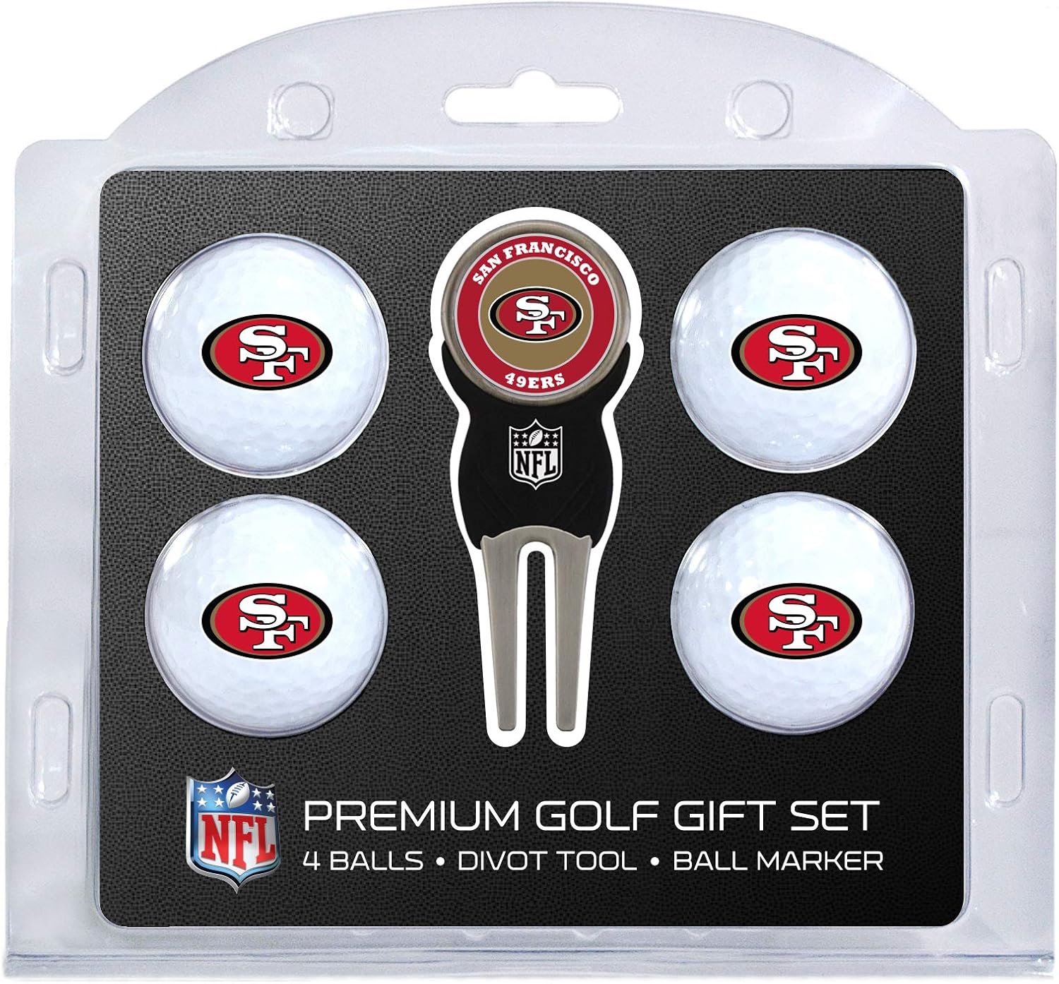 Team Golf NFL Regulation Size Golf Balls & Divot Tool Set