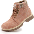 Womens Outdoor Snow Ankle Boots - Waterproof Lightweight Lace Up