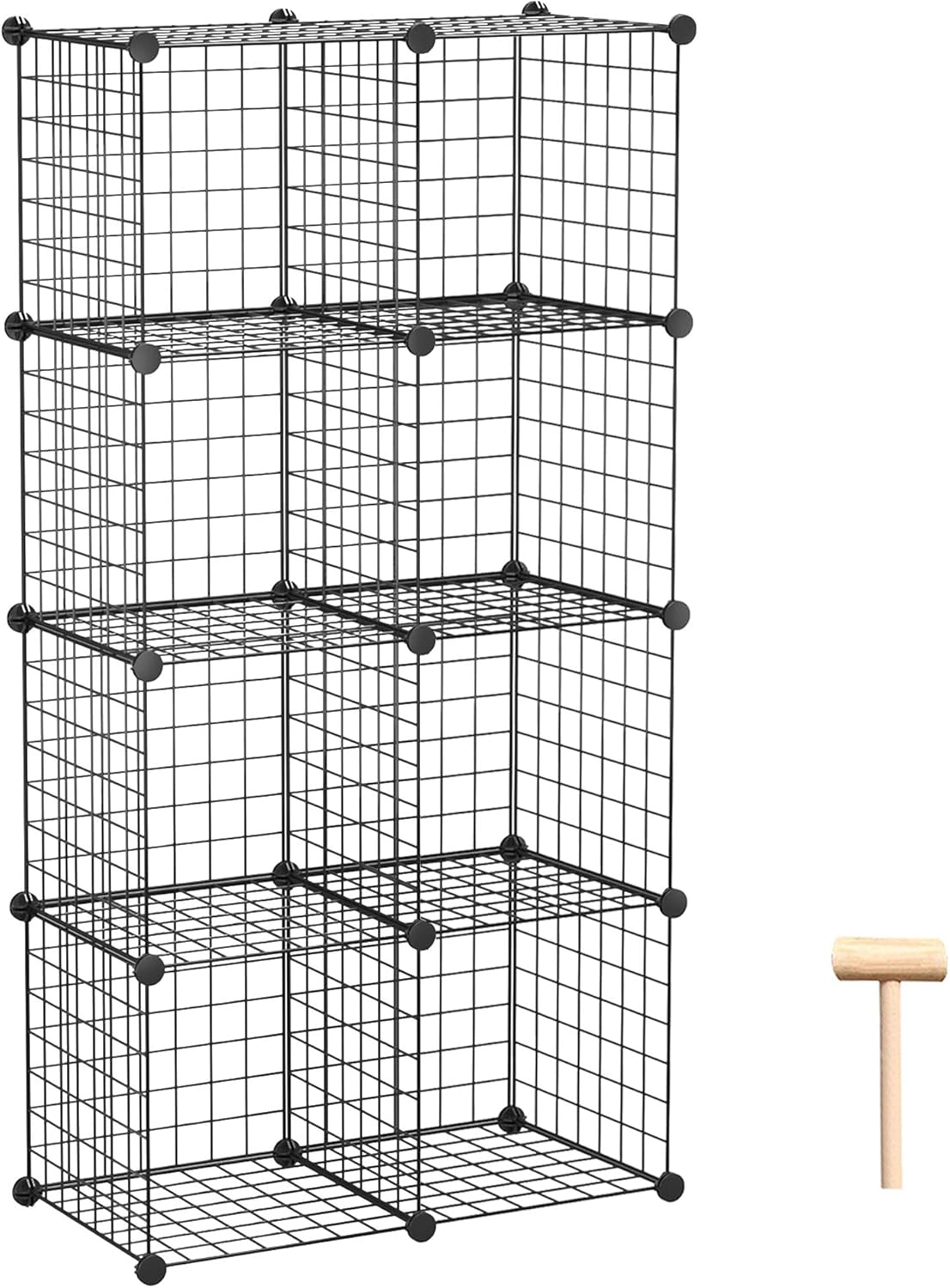 C&AHOME Wire Cube Storage: Versatile 8-Cube Organizer for Home