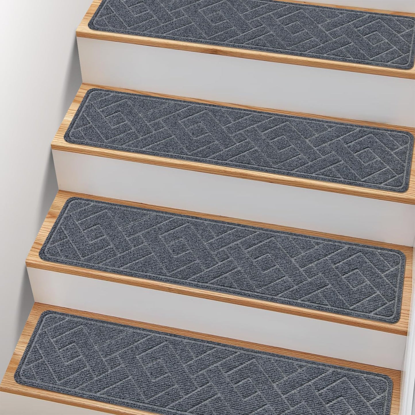 Non Slip Stair Treads for Wooden Steps - Safe and Stylish