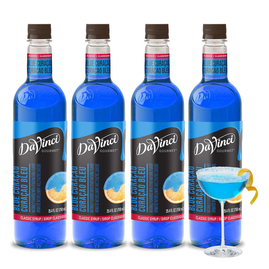 DaVinci Gourmet Classic Blue Curacao Syrup for Flavorful Drinks