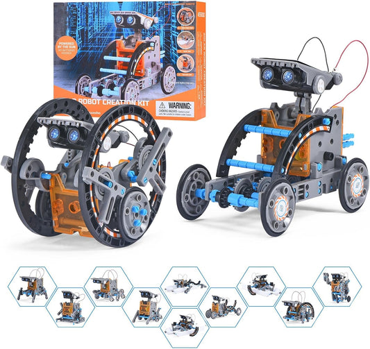 STEM Solar Robot Kit: Perfect Gift for 8-14 Years Old