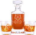Custom Whiskey Decanter Set - 5 Designs, Personalized 750ml Gift