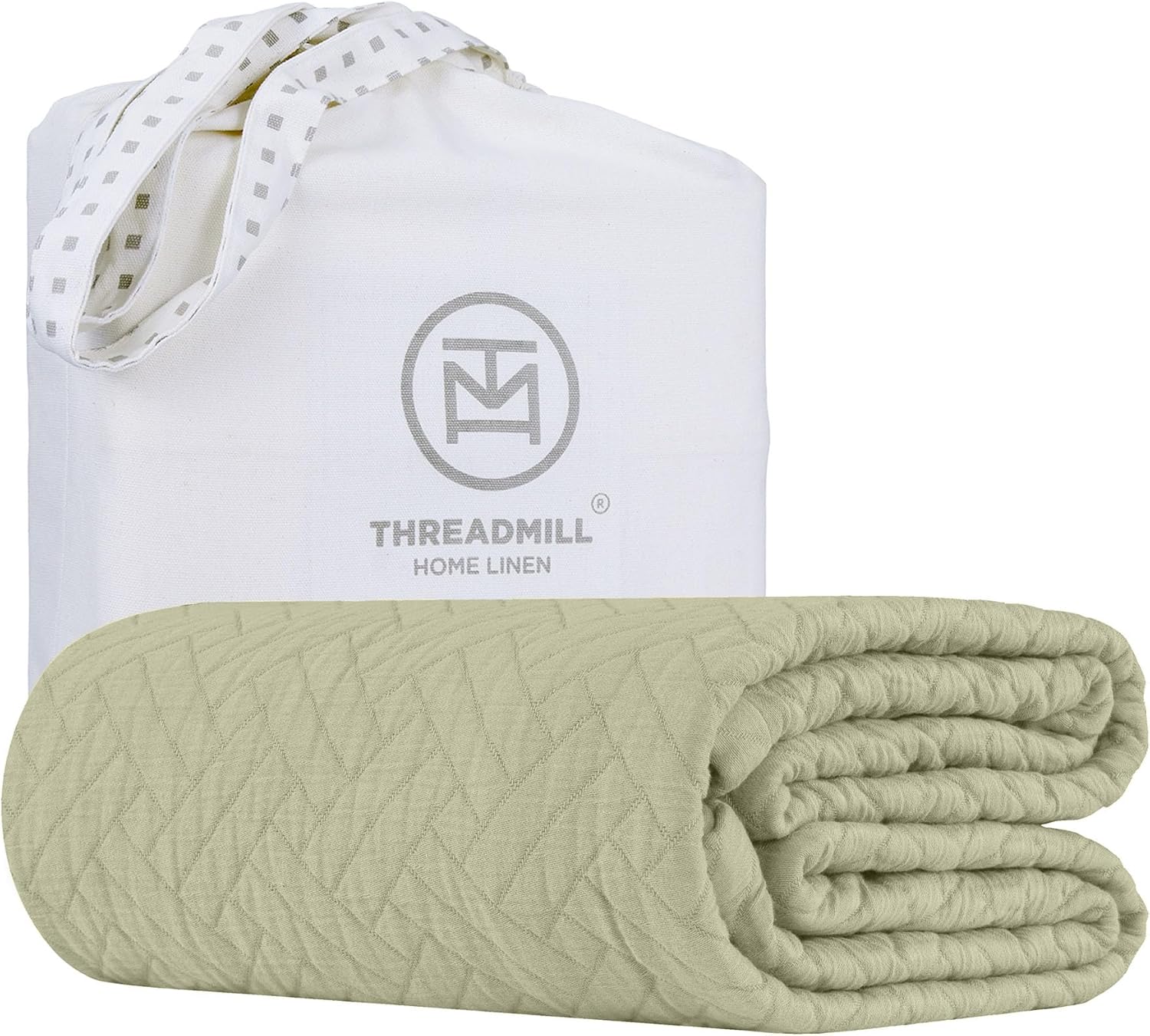 Threadmill Luxury Cotton Blanket for Queen Size Bed - Soft & Cozy