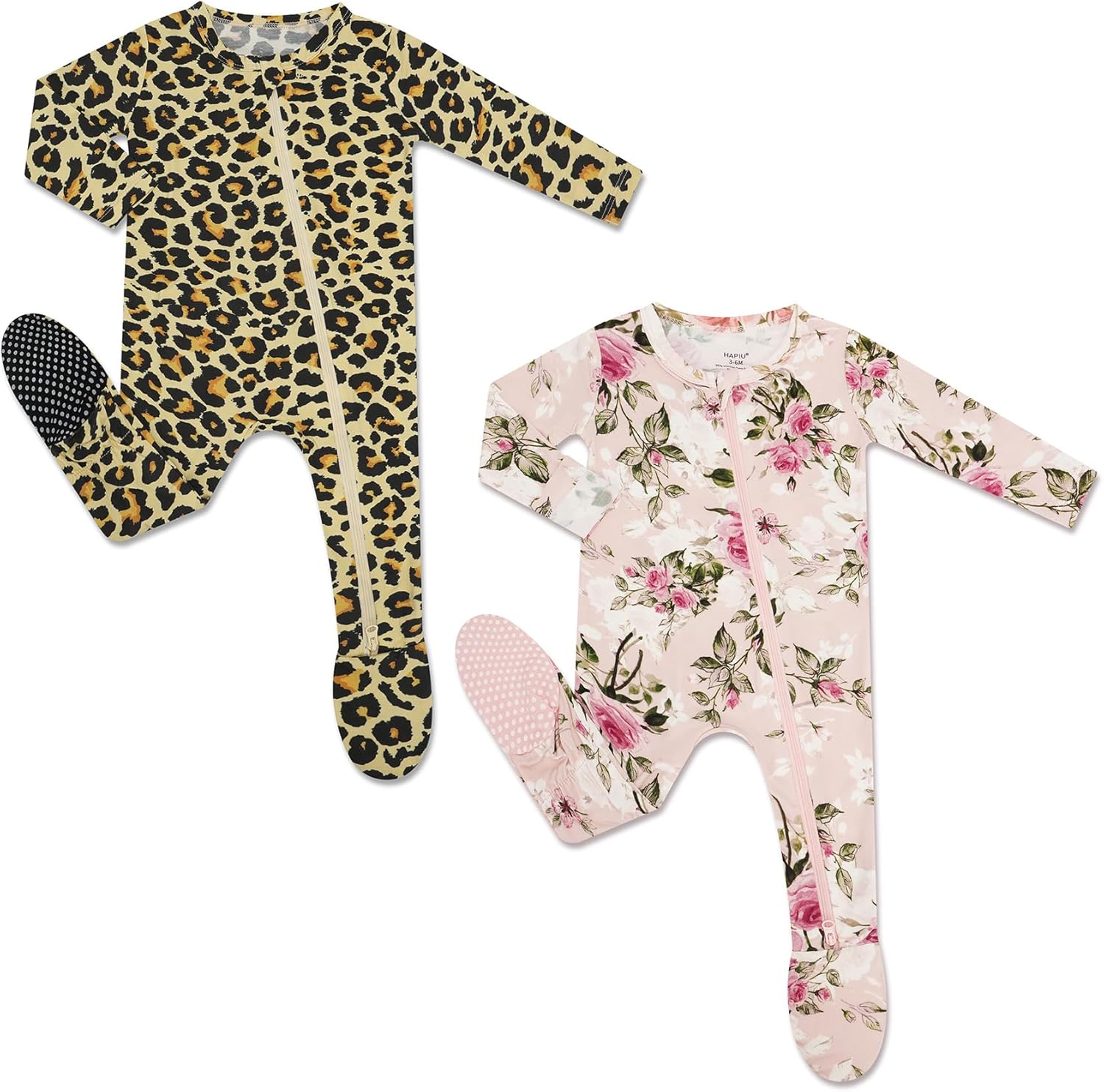 HAPIU Rayon from Bamboo Baby Footed Pajamas for Comfort