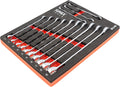 Sunex 9911M V-Groove Metric Wrench Set 7mm-19mm - Organized EVA Foam