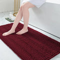 Grandaily Chenille Striped Bathroom Rug 59x24 - Thick, Absorbent