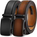 KEMISANT Men Belt 2 Pack Ratchet Leather Belt - Custom Fit Comfort our